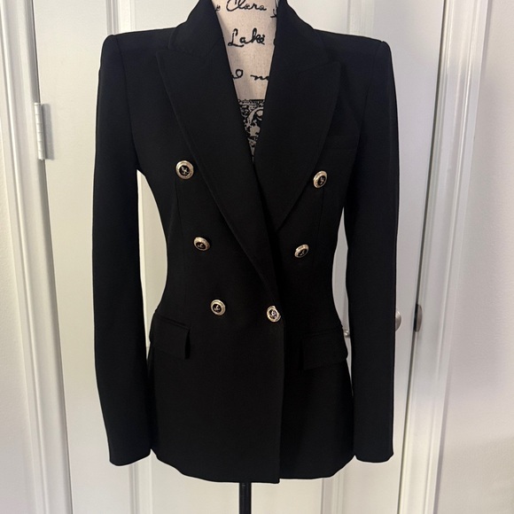 Zara Black Double-Breasted Women's Blazer - Picture 2 of 13